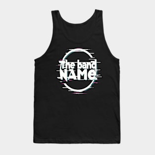 AJR The band name Glitch effect Tank Top